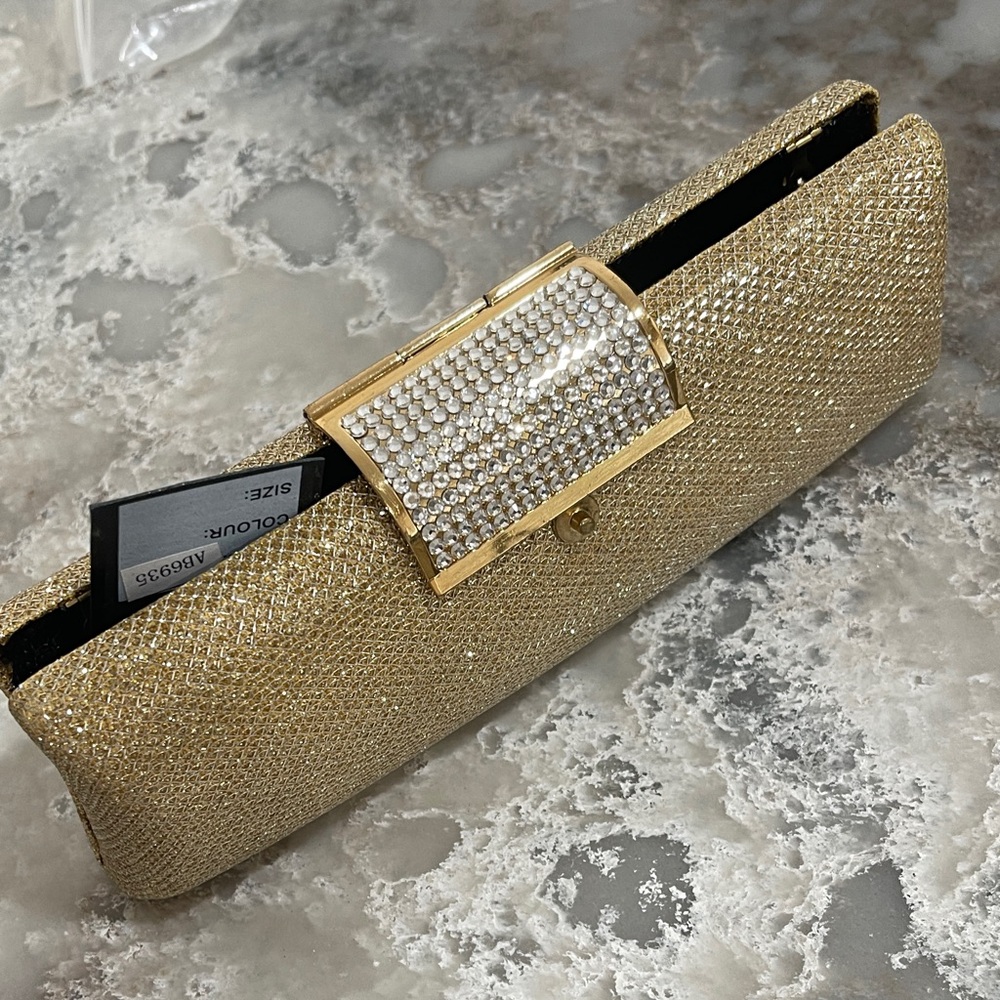 Elegant Gold Clutch